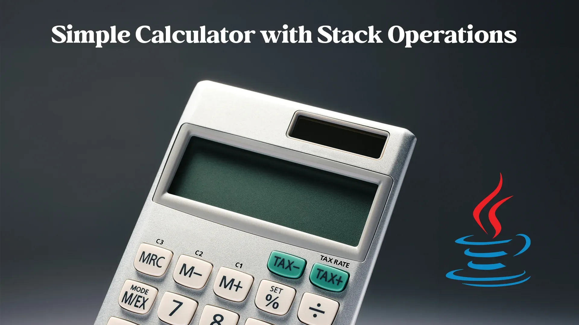 Simple Calculator with Stack Operation