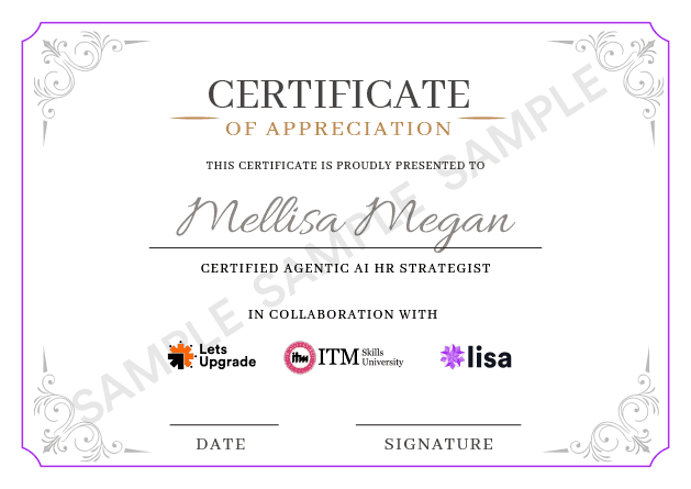 Template Certificate