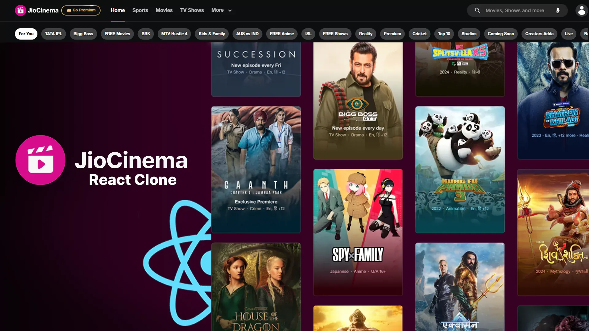 JioCinema React Clone