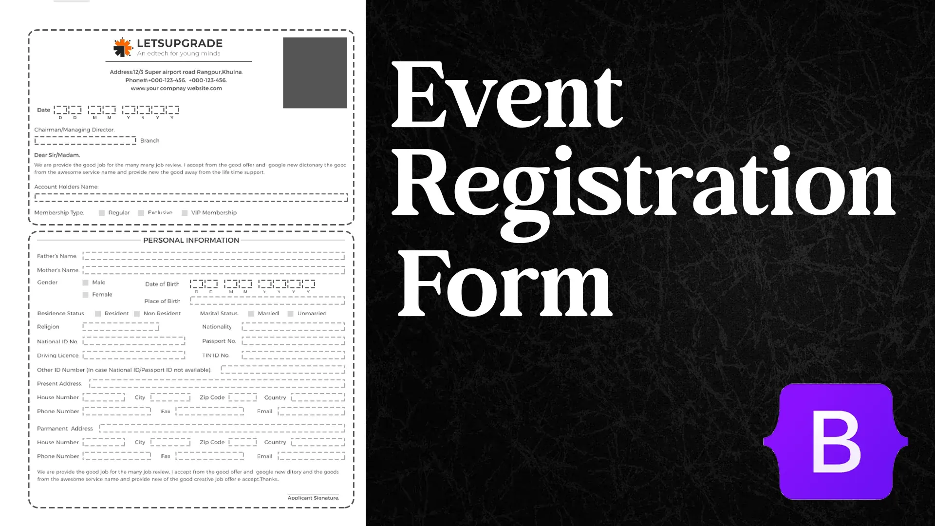 Event Registration Form