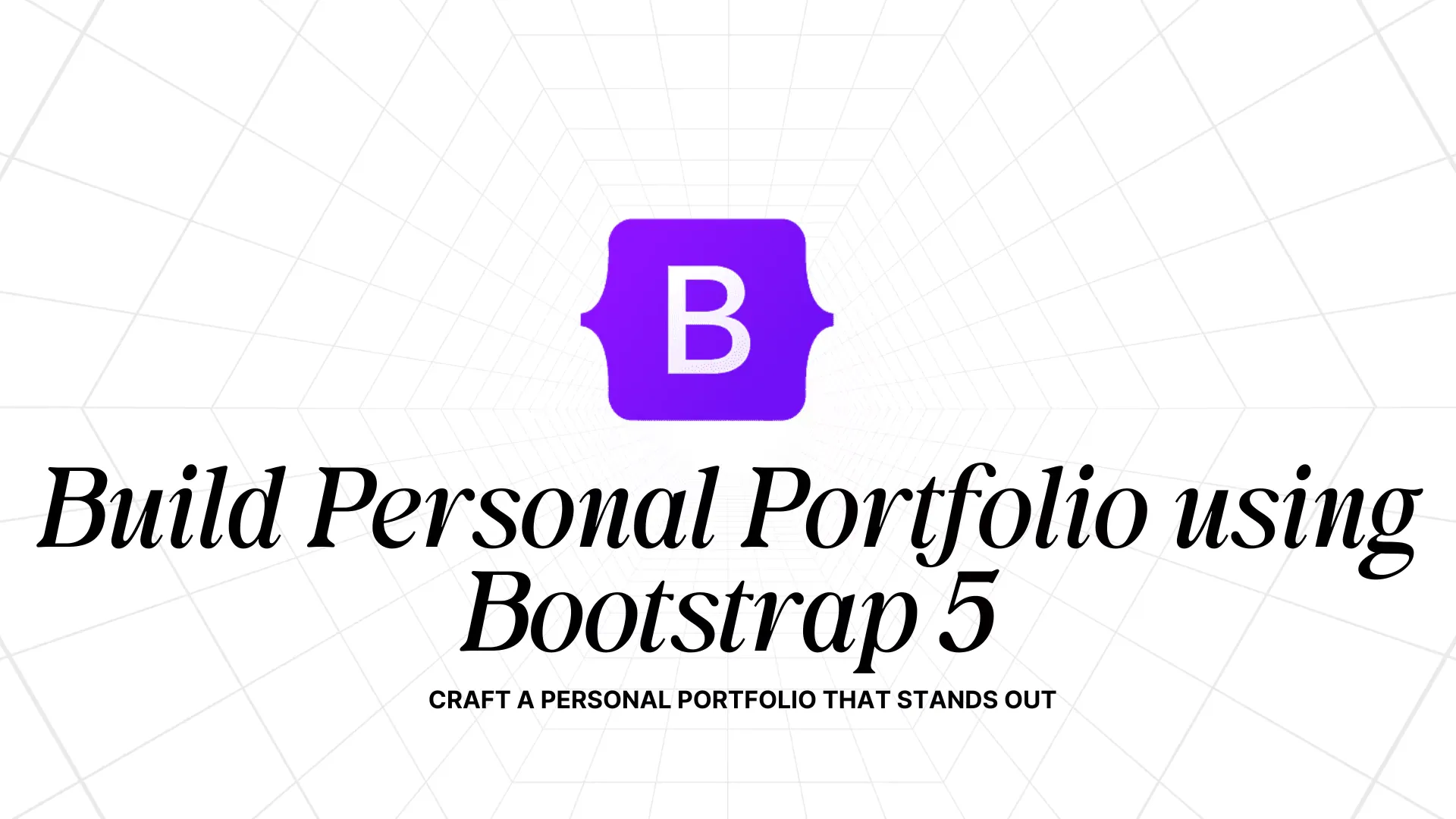 Build Personal Portfolio using Bootstrap 5