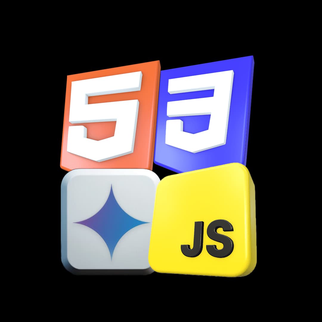Gemini AI Clone using HTML CSS and JavaScript