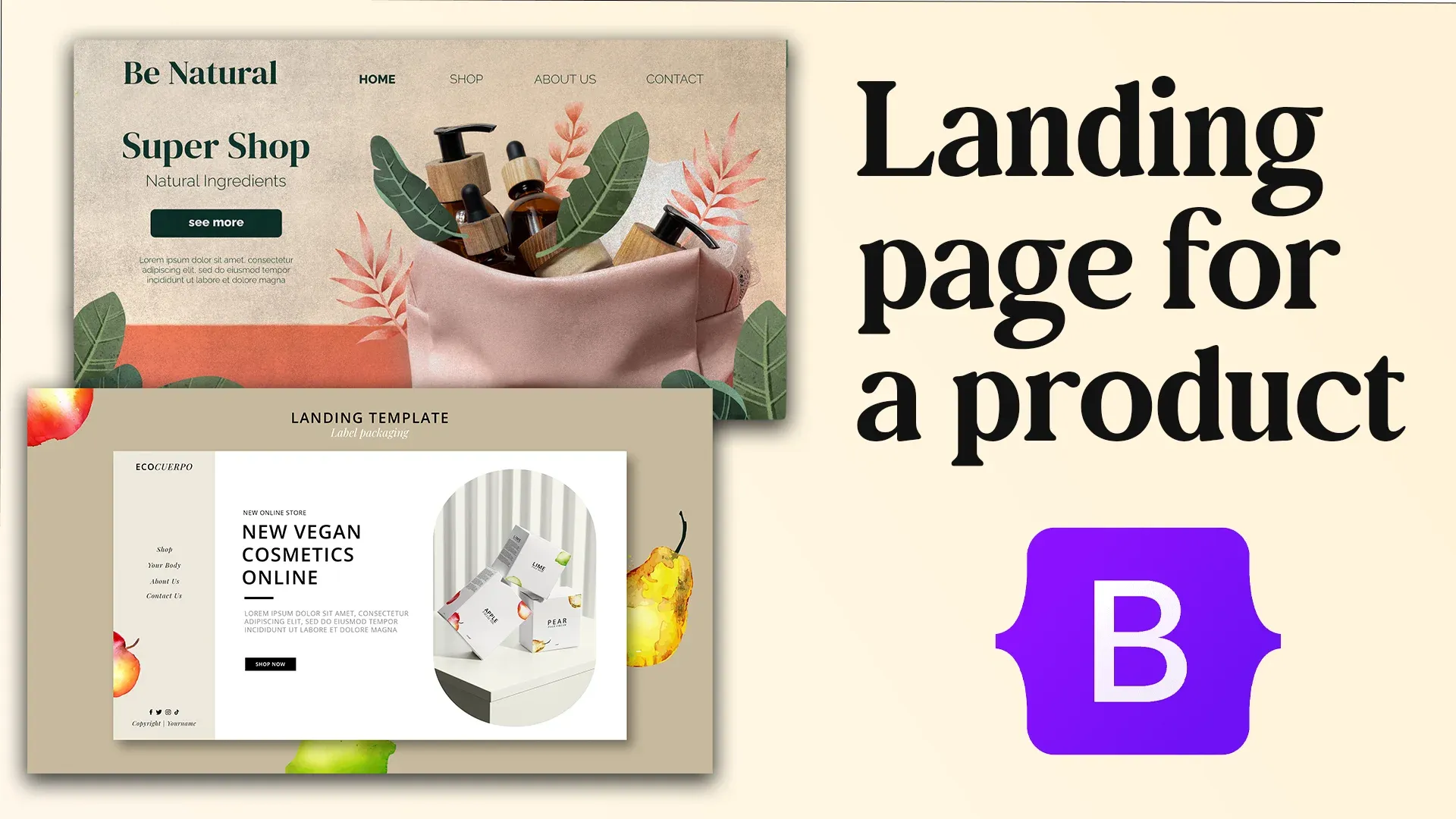 Landing Page for Product