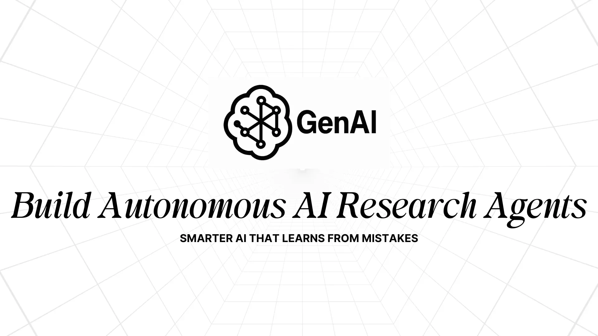 Autonomous Research Agent Self-Correction Essentials Workshop