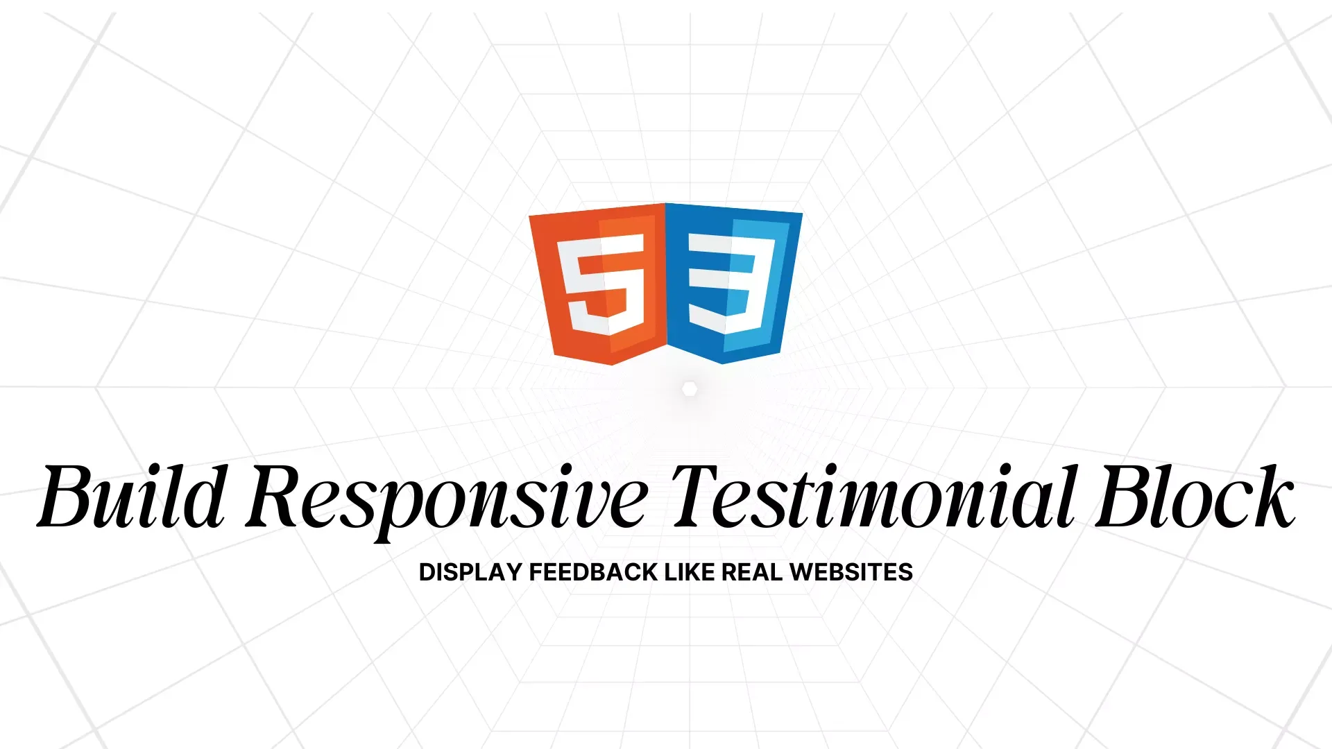 Testimonial Block Essentials Mini Project in HTML & CSS